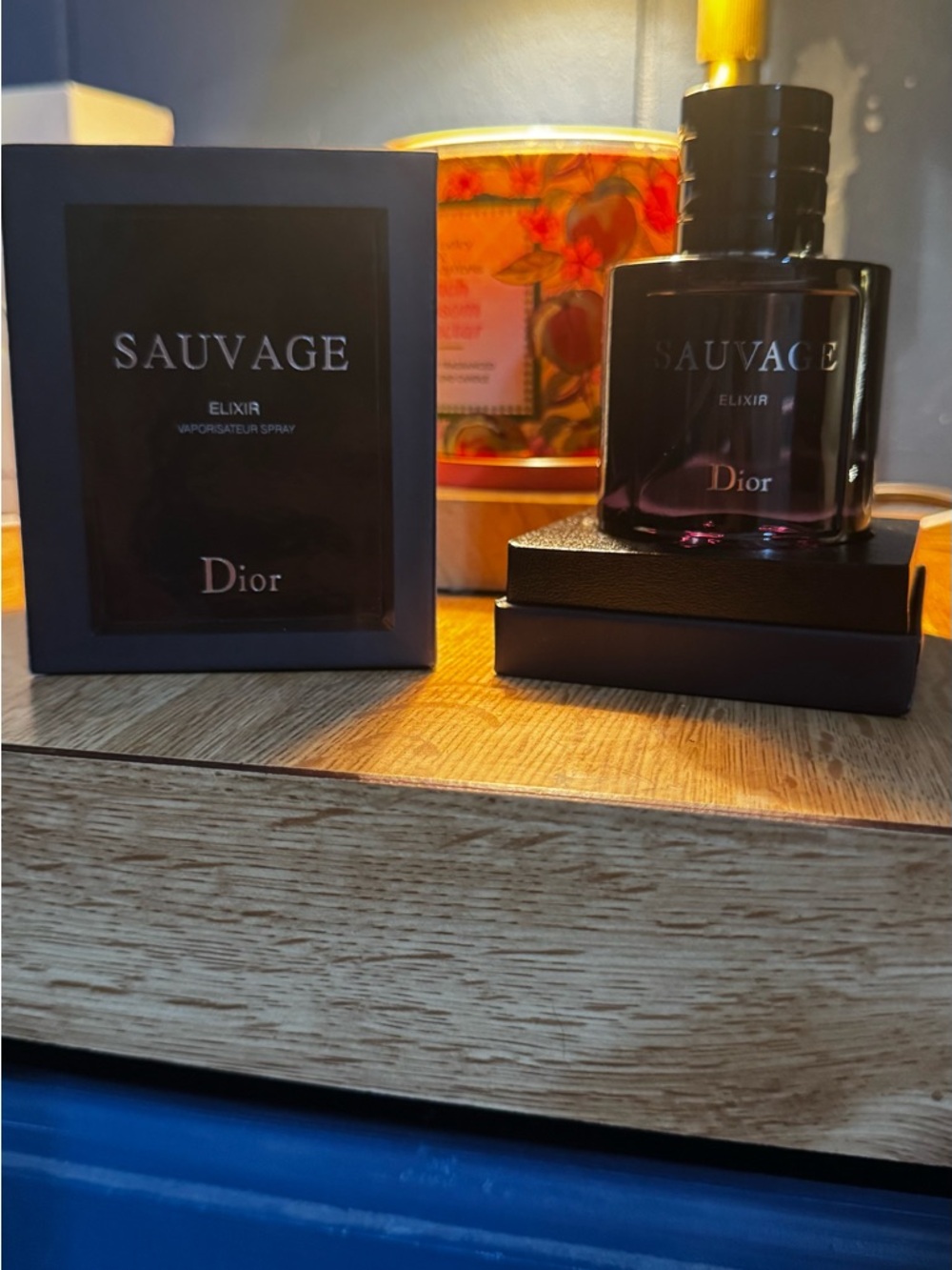 Dior Sauvage Elixir Black Bottle with Dark Glass